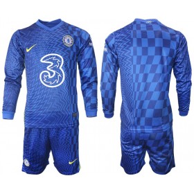 Camisolas de futebol Chelsea Criança Equipamento Principal 2021/22 Manga Comprida